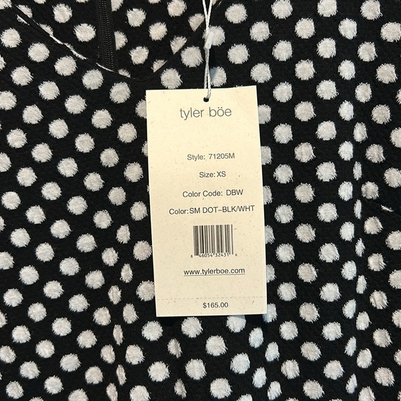 Tyler Boe NWT B/W Polka Dot size XS - Picture 3 of 3